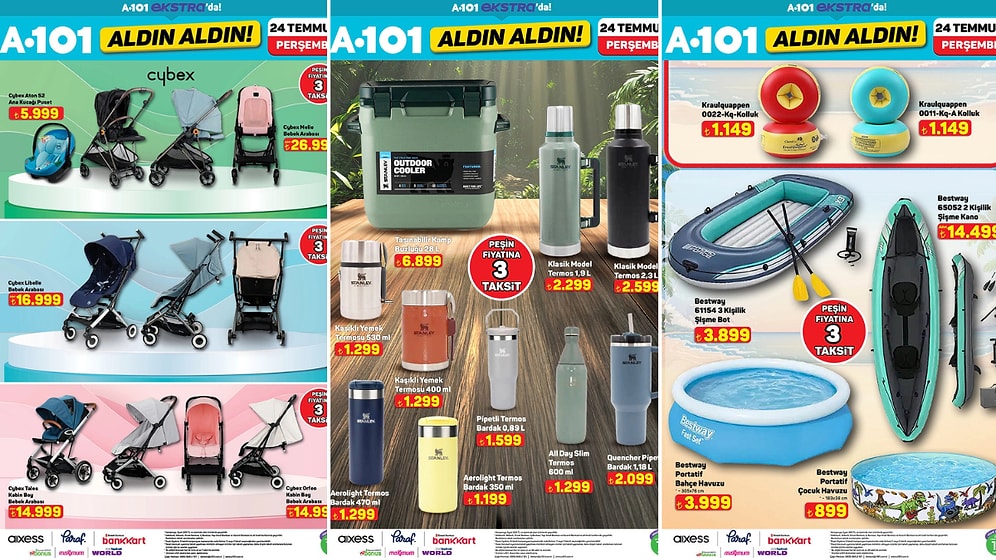 A101'e Stanley Termos Geliyor! 24 Temmuz 2025 A101 İnternete Özel Aldın Aldın Kataloğu
