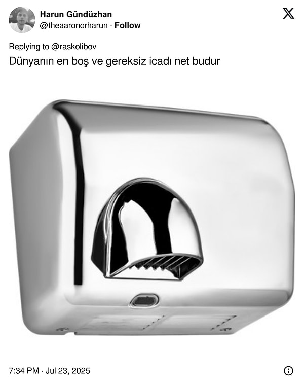 Derken, dünyanın en boş ve gereksiz icadı tartışmasına bir yenisi daha eklendi.👇
