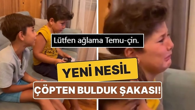 Erkek Kardeşini "Seni Temu'dan Aldık" Diyerek Kandıran Çocuğun Görüntüleri Yüz Güldürdü
