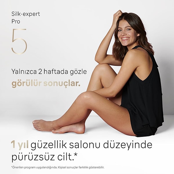 Düzenli kullanımda yalnızca 2 haftada gözle görülür sonuçlar elde etmenizi sağlayan Braun Silk Expert Pro 5, erkeklerin kullanımına da uygun.