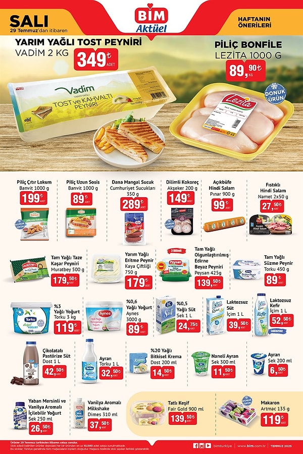 Lezita Piliç Bonfile 1000 gr 89,90 TL