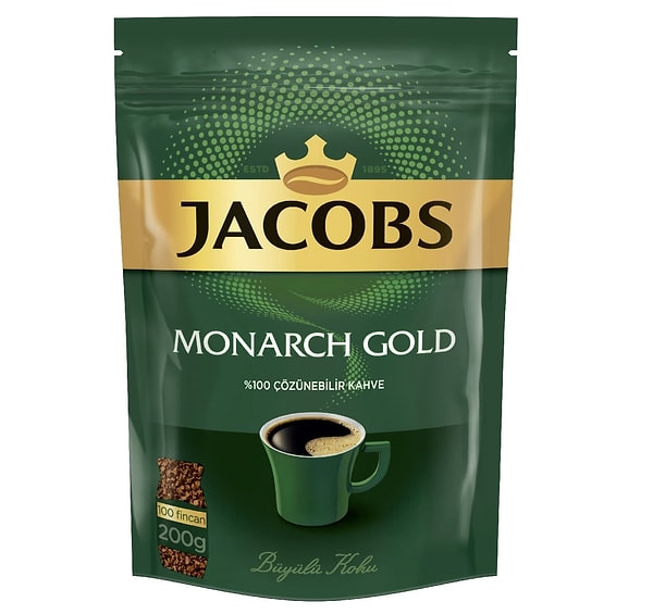 Amazon'da bugün indirime giren Jacobs Monarch Gold 200 gr, kahve rutininize lezzetli bir dokunuş katmak için harika bir fırsat!