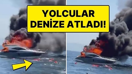 Kınalıada Açıklarında 16 Yolcusu Olan Teknede Yangın Çıktı: Yolcular Deniz Atladı!