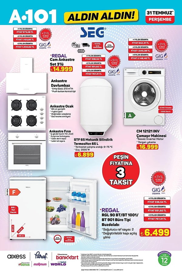 SEG STF 65 Mekanik Silindirik Termosifon 65 L 6.899 TL