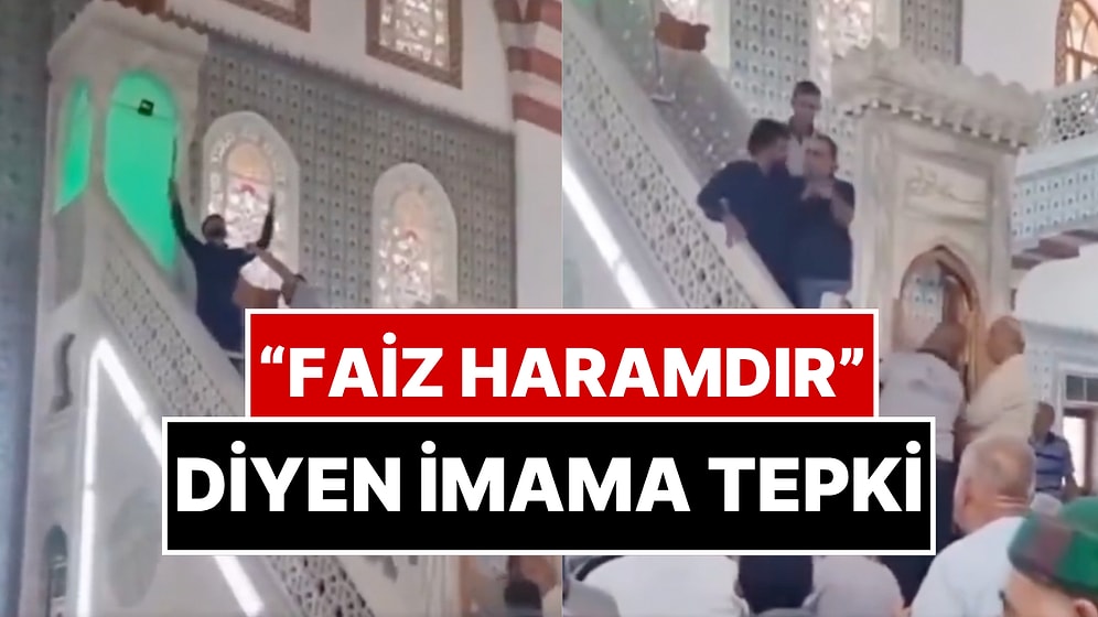 Cuma Hutbesinde İmamın "Faiz Haramdır" Demesinin Ardından Bir Kişi Minbere Çıkarak Tepki Gösterdi