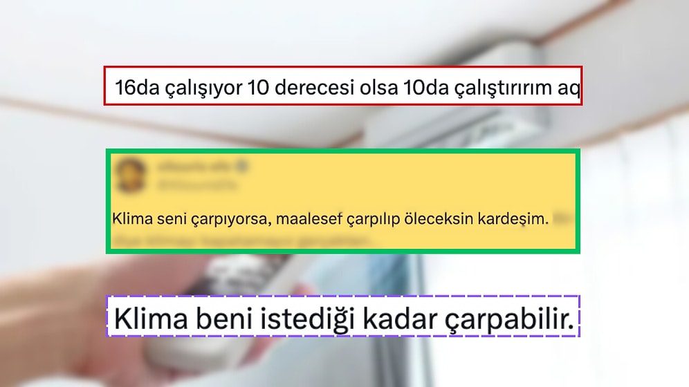 Ofiste Klima Savaşları X'e Taşındı! Çarpmasın Diye Klima Açtırmayanlardan mısınız Yoksa Klimayı Kökleyen mi?