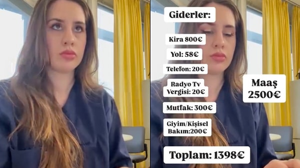 Almanya'da hemşirenin aldığı maaş...
