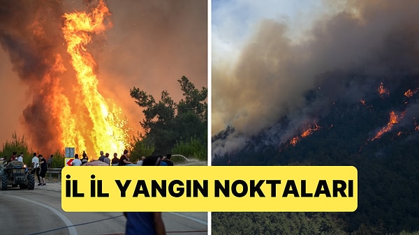 Türkiye Durdurulamayan Yangınlarla Mücadele Ediyor: İl İl Yangın Noktaları