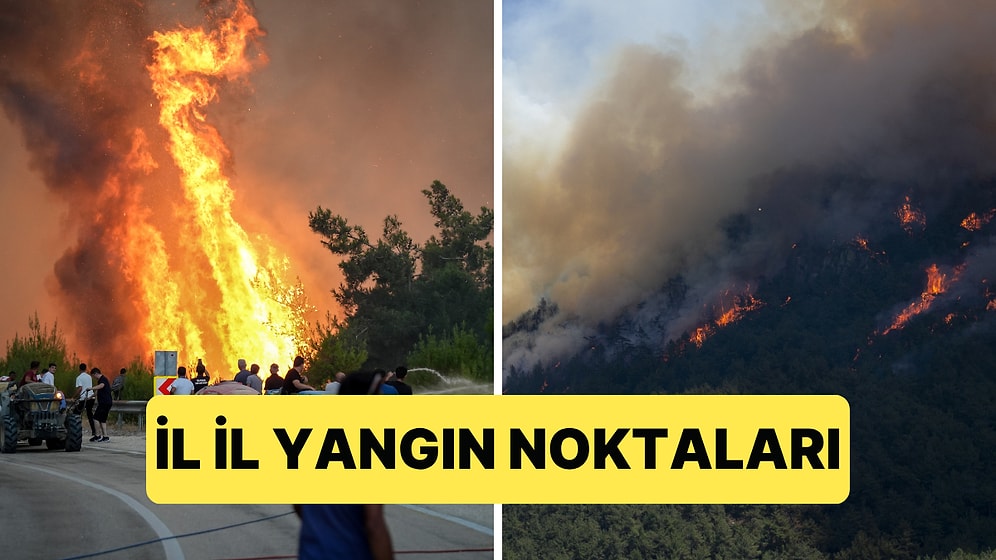 Türkiye Durdurulamayan Yangınlarla Mücadele Ediyor: İl İl Yangın Noktaları