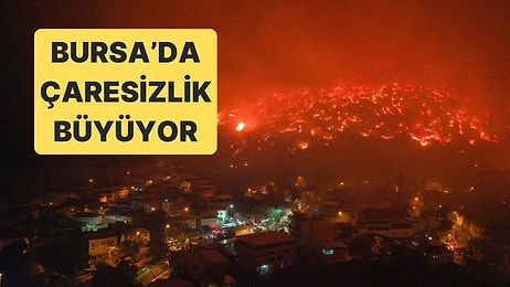 Bursa'da Gürsu ve Kestel Arasındaki Alanda Çıkan Yangın Yerleşim Yerlerine Ulaştı