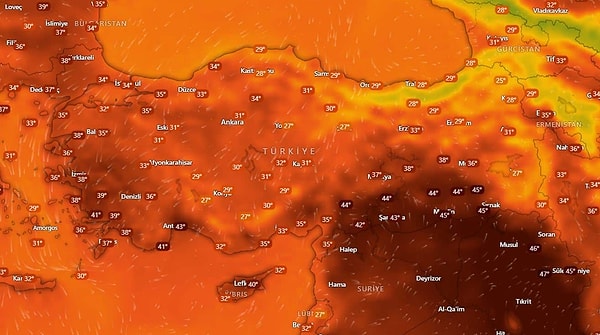 Türkiye, tarihinin en sıcak günlerini yaşıyor.