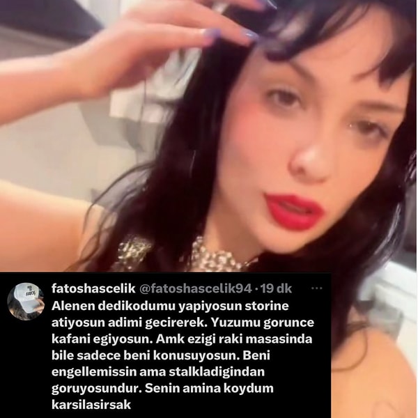 Zan'ın yani eski rol arkadaşı Caka'nın rakı masasında kendisi hakkında dediklerini duyan Nergis, namıdiğer Fatoş Hasçelikler X hesabından bir paylaşımda bulundu.