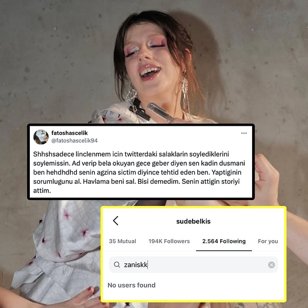 Nergis (Fatoş Hasçelikler) Zan'ın iddialarına sessiz kalamazken, Hasçelikler and The City'i bir araya getiren Sude Belkıs da tarafını seçti.