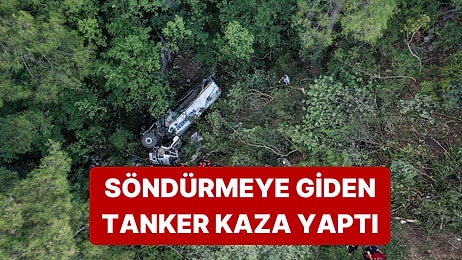 Bursa'da Yangına Müdahale Etmeye Giden Tanker Uçuruma Yuvarlandı: 3 Ölü