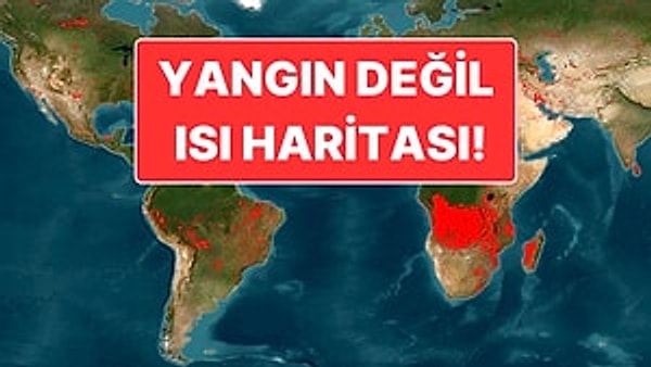 NASA'nın Isı Haritasının Sosyal Medya ve Televizyonlarda "Yangın Haritası" Diye Paylaşılması Tepki Çekti