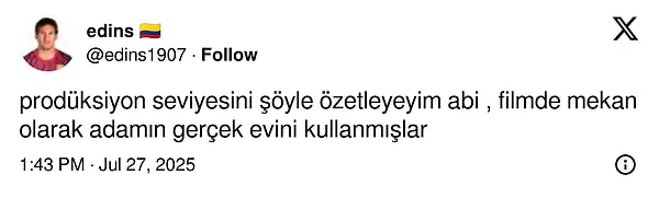 Bazı eleştiriler prodüksiyon kalitesi üzerineyken...
