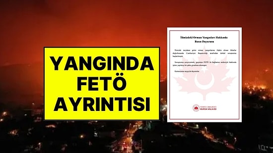 Bir Kişi Gözaltına Alındı! Bursa'daki Yangınlara Soruşturma Başlatıldı: Valilik, FETÖ Ayrıntısını Açıkladı