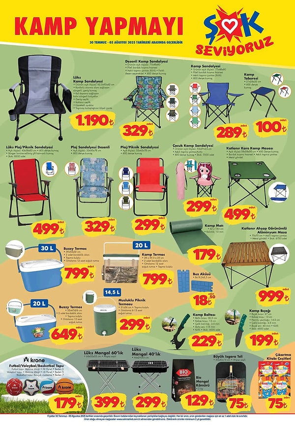 Lüks Kamp Sandalyesi 1.190 TL