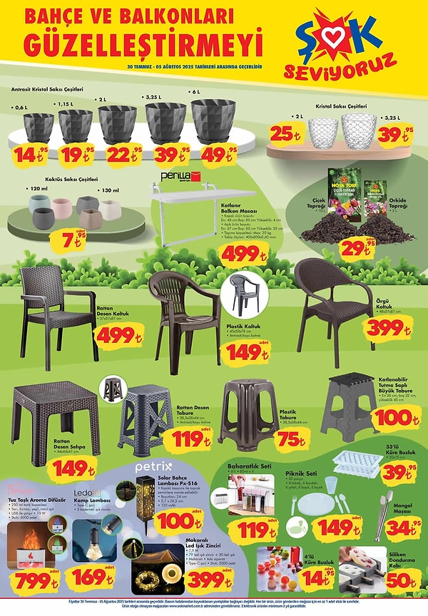 Perilla Katlanır Balkon Masası 499 TL