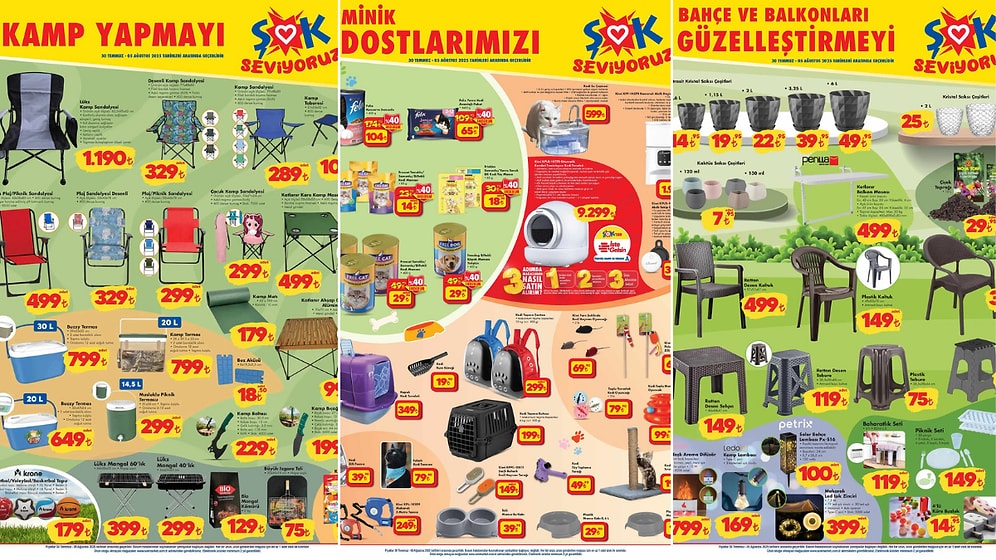 ŞOK'a Kamp Sandalyesi Geliyor! 30 Temmuz 2025 ŞOK Aktüel Ürünler Kataloğu