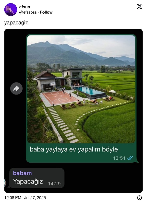 Kendinden emin...