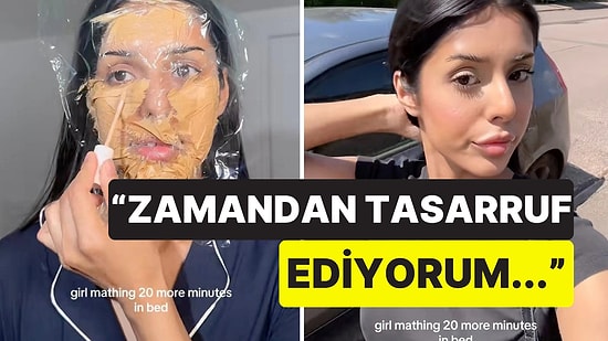 Suratına Streç Film Geçirerek Makyajını Bir Gün Önceden Yapan Kadın Hayatı Sorgulattı
