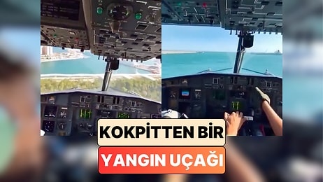 Bir Yangın Söndürme Uçağının Su Takviyesi Yaptığı Anları Yakından Görmüş müydünüz?