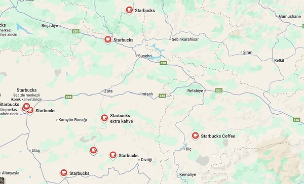 Sivas ve çevresinde ne çok Starbucks şubesi var değil mi? Değil :)