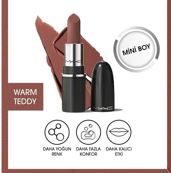Bugün Hepsiburada’da indirime giren Macximal Mini MAC Lipstick, minik boyuna rağmen etkisi büyük!