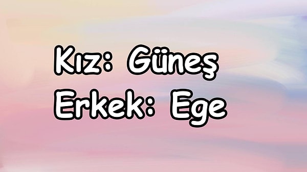 Senin çocuğuna yakışacak isim;👇