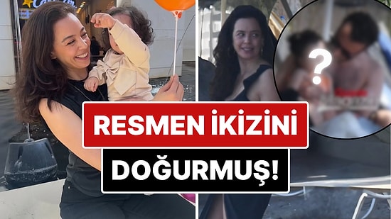 İkizini Doğurmuş: Doğum Kilolarından Kurtulan Tescilli Güzel Azra Akın'ın Kızı Arya'nın Yüzü İlk kez Gözüktü