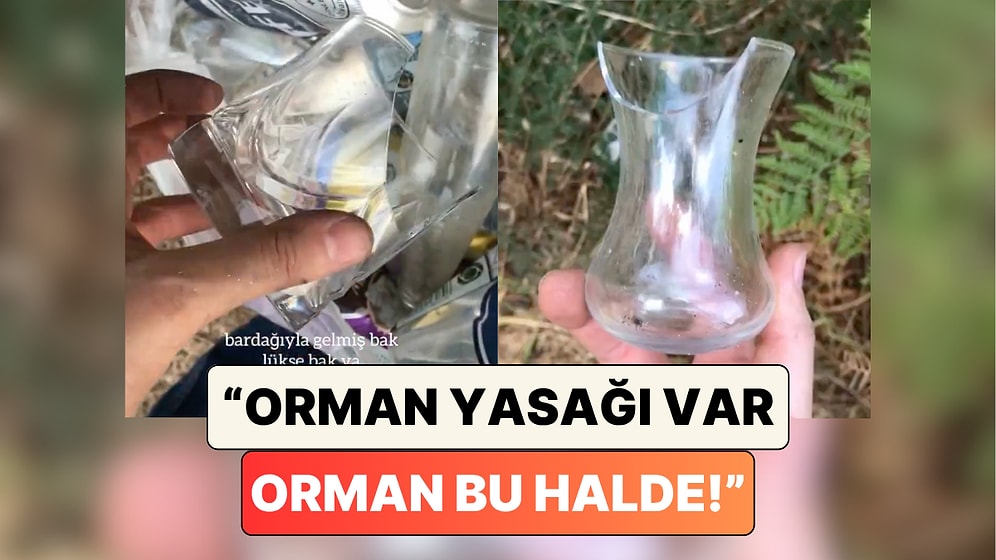 Yazıklar Olsun! Bir İçerik Üreticisi Girişin Yasak Olduğu Ormana Giderek Orada Bırakılan Çöpleri Paylaştı