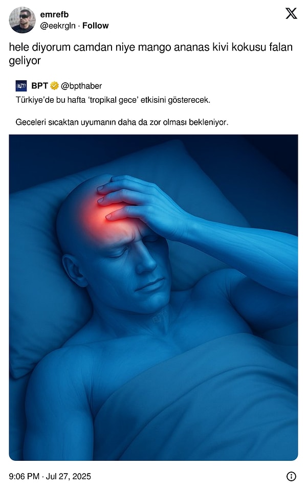 Ondanmış demek...