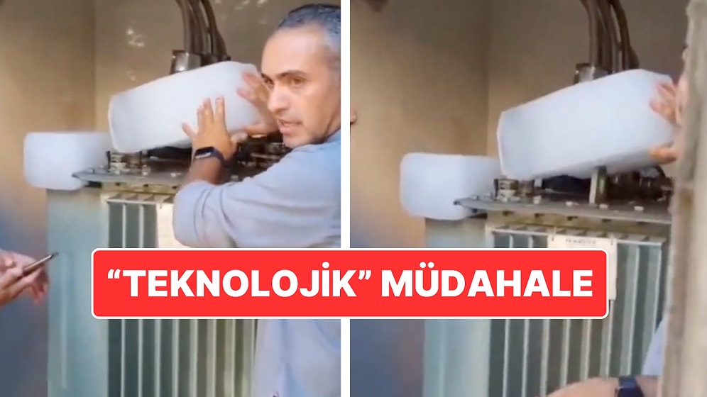 Şaşırtan Yöntem: Aşırı Isınan Elektrik Trafosu Buz Kalıpları İle Soğutuldu