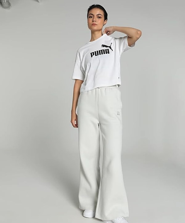 PUMA ESS Cropped Logo Tee Crop Top