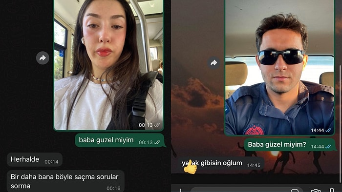"Baba Güzel Miyim?" Akımına Katılarak Güzelliklerini Test Eden Evlatlar