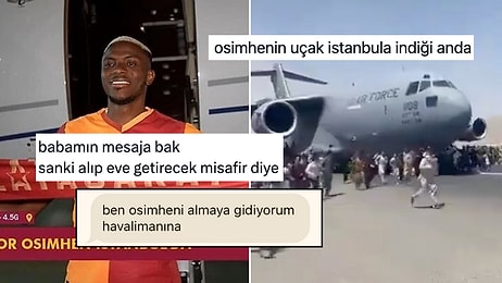 Osimhen'in Uçağını Canlı Takip Eden Sarı Kırmızılılardan Güldüren Tweetler