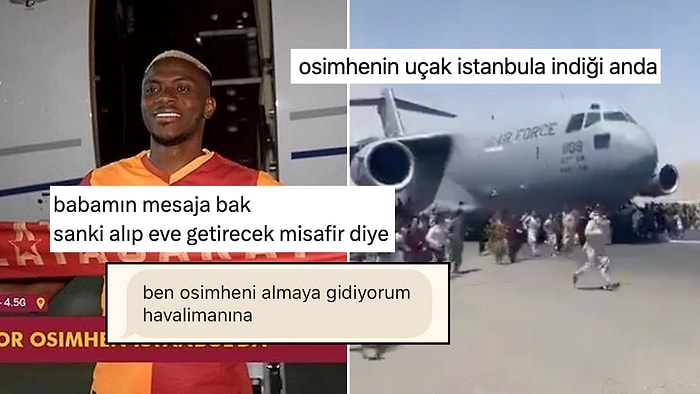 Osimhen'in Uçağını Canlı Takip Eden Sarı Kırmızılılardan Güldüren Tweetler