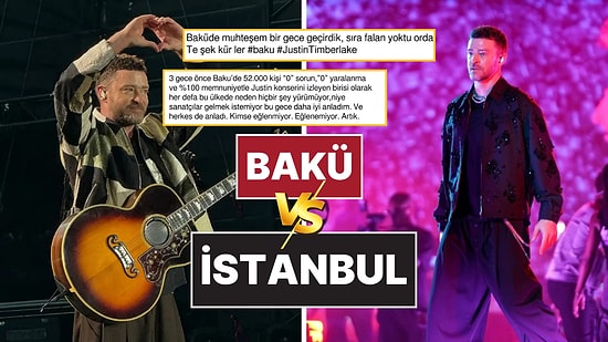 Justin Timberlake'in İki Konseri, İki Ayrı Dünya: Sosyal Medyada İstanbul ve Bakü Kıyaslaması Gündem Oldu