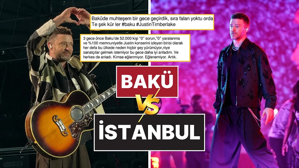 Justin Timberlake'in İki Konseri, İki Ayrı Dünya: Sosyal Medyada İstanbul ve Bakü Kıyaslaması Gündem Oldu