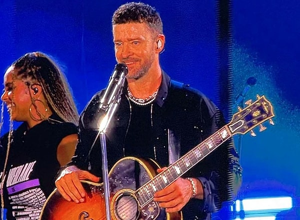 Magazin dünyası Timberlake konserini büyük bir heyecanla karşılarken ünlüler de pop yıldızını görmek için resmen sıraya girmişti!