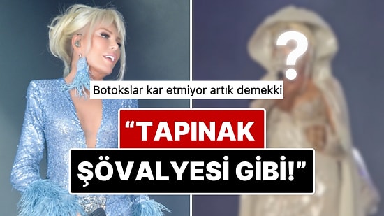 Botokslar Artık İşe Yaramıyor mu? Ajda Pekkan Konsere Yüzüne Taktığı Taşlı Maskeyle Çıktı!