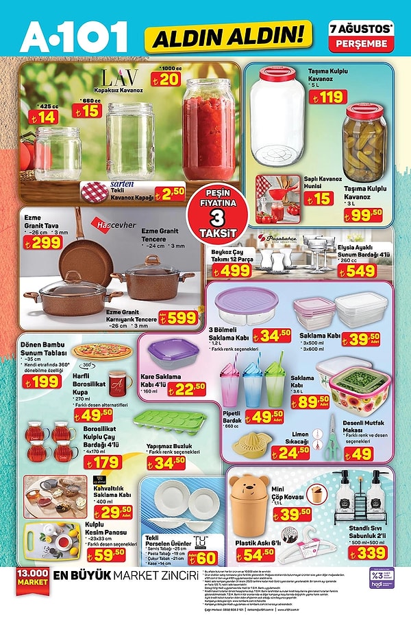 Taşıma Kulplu Kavanoz 119 TL