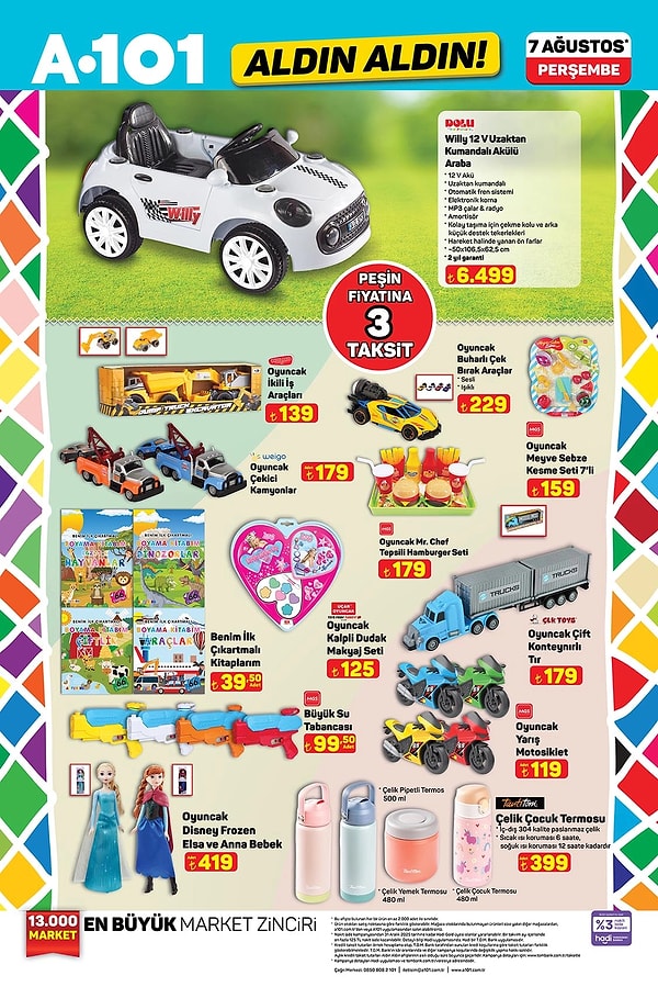 Uzaktan Kumandalı Akülü Araba 6.499 TL
