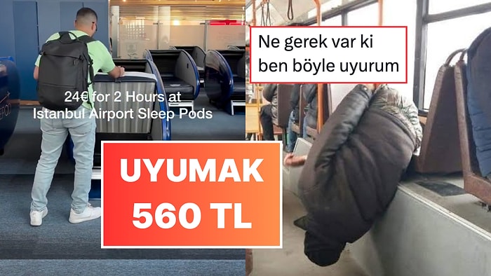 İstanbul Havalimanı'nda Saatlik 560 TL Ödeyerek Uyku Kapsülüne Giren Turistin Paylaşımı Gündem Oldu