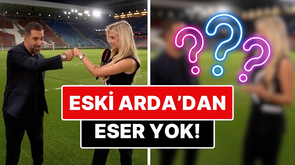 Bakışlarını Kaçırdığı Röportaj Gündem Olmuştu: Arda Turan Bu Sefer O Spikerden Gözlerini Ayırmadı!