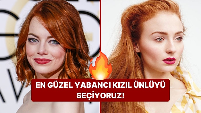 Alev Alev!🔥 En Güzel Yabancı Kızıl Ünlüyü Seçiyoruz!