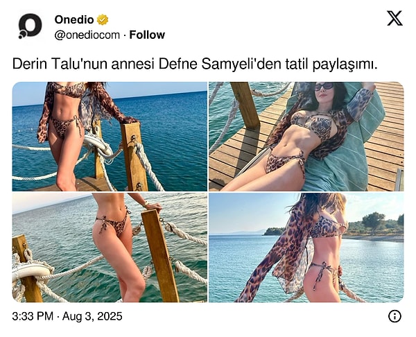 Ve Onedio sayesinde Derin Talu muradına erdi!