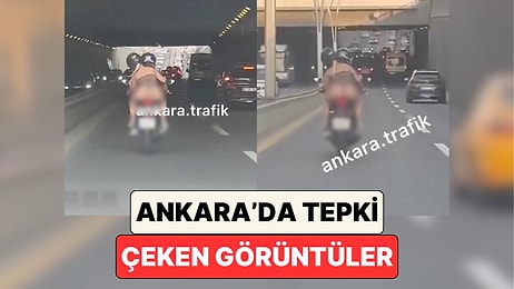 Ankara’da Bir Sürücü Motosiklet Üstündeki Kişinin Kıyafetine Tepki Gösterdi:"Çoluk Çocukla Gördüğümüz Manzara"