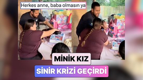 Gerçekten Gerek Var mıydı? Doğum Gününde Kafası Pastaya Batırılan Minik Kız Sinir Krizi Geçirdi